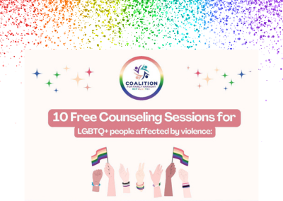 Free Counseling Sessions for LGBTQ+ Survivors of Violence